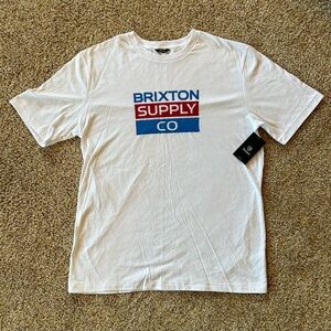 Brixton Logo Graphic Tee T-Shirt Unisex Size Medium NWT​